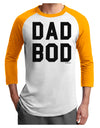 Dad Bod Design Adult Raglan Shirt by TooLoud-TooLoud-White-Gold-X-Small-Davson Sales