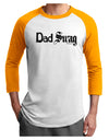 Dad Swag Text Adult Raglan Shirt by TooLoud-TooLoud-White-Gold-X-Small-Davson Sales