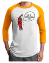 I'm a Little Chilli Adult Raglan Shirt-Mens T-Shirt-TooLoud-White-Gold-X-Small-Davson Sales