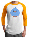 Cute Little Chick - Blue Adult Raglan Shirt by TooLoud-TooLoud-White-Gold-X-Small-Davson Sales