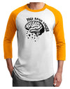 TooLoud Fuck Brain Cancer Brain Adult Raglan Shirt-Mens-Tshirts-TooLoud-White-Gold-X-Small-Davson Sales