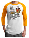 Hot Cocoa and Christmas Movies Adult Raglan Shirt-Mens T-Shirt-TooLoud-White-Gold-X-Small-Davson Sales