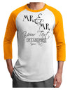 Personalized Mr and Mr -Name- Established -Date- Design Adult Raglan Shirt-TooLoud-White-Gold-X-Small-Davson Sales