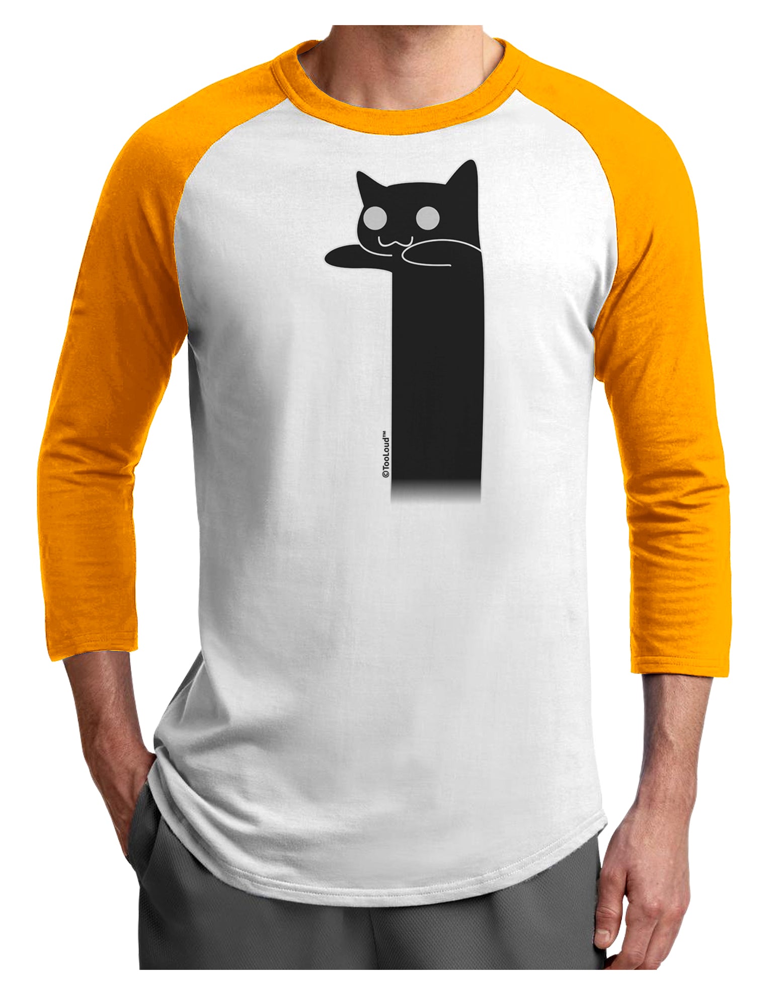 Tacgnol - Internet Humor Adult Raglan Shirt by TooLoud-TooLoud-White-Gold-X-Small-Davson Sales