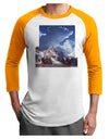 Mountain Pop Out Adult Raglan Shirt by TooLoud-TooLoud-White-Gold-X-Small-Davson Sales