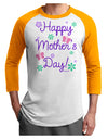 Happy Mother's Day Design Adult Raglan Shirt by TooLoud-TooLoud-White-Gold-X-Small-Davson Sales