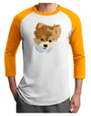 Custom Pet Art Adult Raglan Shirt by TooLoud-TooLoud-White-Gold-X-Small-Davson Sales