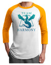 Team Harmony Adult Raglan Shirt-Raglan Shirt-TooLoud-White-Gold-X-Small-Davson Sales