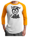TooLoud I Love You 3000 Adult Raglan Shirt-Mens-Tshirts-TooLoud-White-Gold-X-Small-Davson Sales