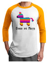 Colorful Pinata Design - Cinco de Mayo Adult Raglan Shirt by TooLoud-TooLoud-White-Gold-X-Small-Davson Sales