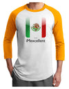 iMexcellent Icon - Cinco de Mayo Adult Raglan Shirt-TooLoud-White-Gold-X-Small-Davson Sales