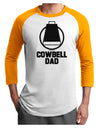 Cowbell Dad Adult Raglan Shirt by TooLoud-TooLoud-White-Gold-X-Small-Davson Sales