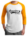 TooLoud Custom Grandpa Since YOUR YEAR Adult Raglan Shirt-Mens-Tshirts-TooLoud-White-Gold-X-Small-Davson Sales