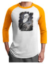 Charles Darwin In Space Adult Raglan Shirt by TooLoud-TooLoud-White-Gold-X-Small-Davson Sales