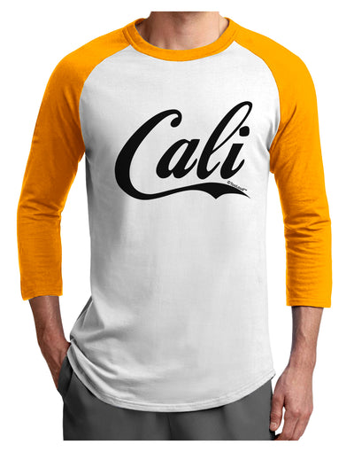 California Republic Design - Cali Adult Raglan Shirt by TooLoud-TooLoud-White-Gold-X-Small-Davson Sales