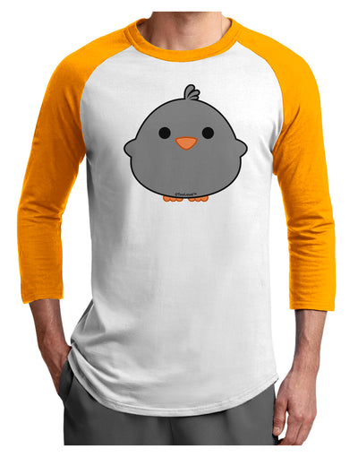 Cute Little Chick - Black Adult Raglan Shirt by TooLoud-TooLoud-White-Gold-X-Small-Davson Sales