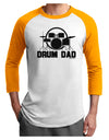 Drum Dad Adult Raglan Shirt by TooLoud-TooLoud-White-Gold-X-Small-Davson Sales