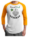 Dad of Veteran Adult Raglan Shirt-Raglan Shirt-TooLoud-White-Gold-X-Small-Davson Sales