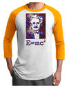 Cosmic Galaxy - E equals mc2 Adult Raglan Shirt by TooLoud-TooLoud-White-Gold-X-Small-Davson Sales