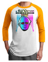 Bernie - A SANDstorm is Coming Adult Raglan Shirt-TooLoud-White-Gold-X-Small-Davson Sales