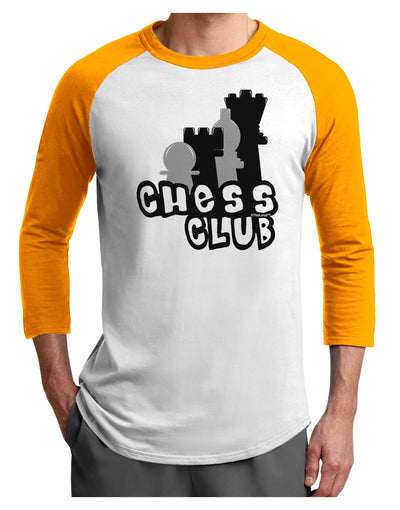 Chess Club Adult Raglan Shirt by TooLoud-TooLoud-White-Gold-X-Small-Davson Sales