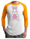 Cute Easter Bunny - Pink Adult Raglan Shirt by TooLoud-TooLoud-White-Gold-X-Small-Davson Sales