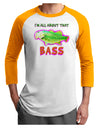 All About That Bass Fish Watercolor Adult Raglan Shirt-Raglan Shirt-TooLoud-White-Gold-X-Small-Davson Sales