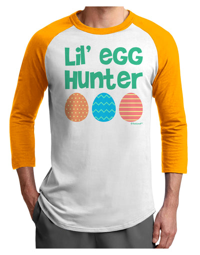 Lil' Egg Hunter - Easter - Green Adult Raglan Shirt by TooLoud-TooLoud-White-Gold-X-Small-Davson Sales