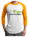 Cinco de Mayo Design - Salt Tequila Lime Adult Raglan Shirt by TooLoud-TooLoud-White-Gold-X-Small-Davson Sales