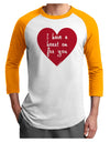 I Have a Heart On For You Adult Raglan Shirt-Raglan Shirt-TooLoud-White-Gold-X-Small-Davson Sales