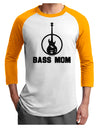 Bass Mom - Mother's Day Design Adult Raglan Shirt-TooLoud-White-Gold-X-Small-Davson Sales