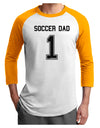 Soccer Dad Jersey Adult Raglan Shirt by TooLoud-TooLoud-White-Gold-X-Small-Davson Sales