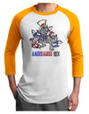 TooLoud AMERISAURUS REX Adult Raglan Shirt-Mens-Tshirts-TooLoud-White-Gold-X-Small-Davson Sales