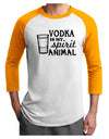 Vodka Is My Spirit Animal Adult Raglan Shirt-Raglan Shirt-TooLoud-White-Gold-X-Small-Davson Sales