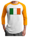 Irish Flag - Flag of Ireland Adult Raglan Shirt-Raglan Shirt-TooLoud-White-Gold-X-Small-Davson Sales