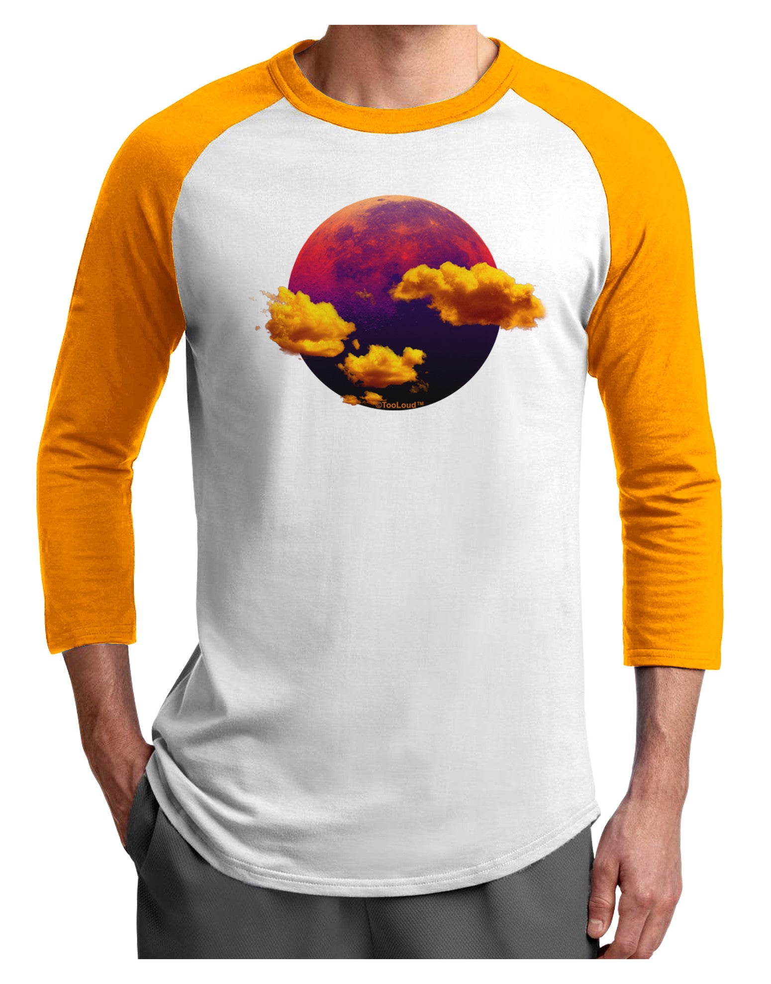 Moon Dream Venus Adult Raglan Shirt-Raglan Shirt-TooLoud-White-Gold-X-Small-Davson Sales