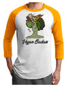 Vegan Badass Adult Raglan Shirt-Mens T-Shirt-TooLoud-White-Gold-X-Small-Davson Sales