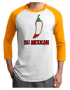 Twenty-Five Percent Mexican Adult Raglan Shirt-TooLoud-White-Gold-X-Small-Davson Sales