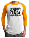 The Ultimate Pi Day Text Adult Raglan Shirt by TooLoud-TooLoud-White-Gold-X-Small-Davson Sales