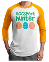 Eggspert Hunter - Easter - Green Adult Raglan Shirt by TooLoud-TooLoud-White-Gold-X-Small-Davson Sales