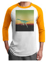 Ornithomimus Velox - Without Name Adult Raglan Shirt by TooLoud-TooLoud-White-Gold-X-Small-Davson Sales