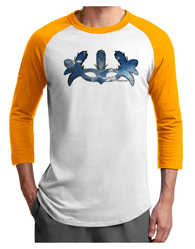 Air Masquerade Mask Adult Raglan Shirt by TooLoud-TooLoud-White-Gold-X-Small-Davson Sales