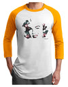 Marilyn Monroe Galaxy Design and Quote Adult Raglan Shirt by TooLoud-TooLoud-White-Gold-X-Small-Davson Sales