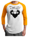 Proud Mother of Dragons Adult Raglan Shirt-TooLoud-White-Gold-X-Small-Davson Sales