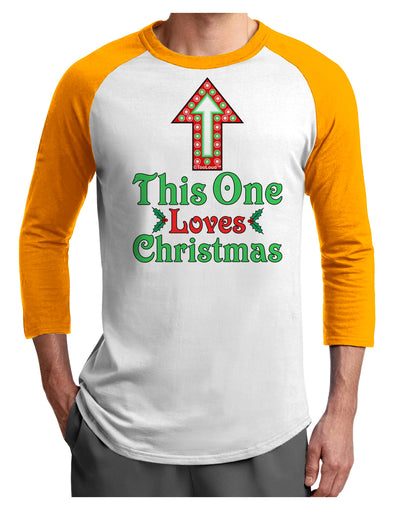 This One Loves Christmas Cute Adult Raglan Shirt-Raglan Shirt-TooLoud-White-Gold-X-Small-Davson Sales