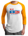 Joe Biden for President Adult Raglan Shirt-Mens T-Shirt-TooLoud-White-Gold-X-Small-Davson Sales