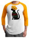 Happy Cinco de Meow - Cinco de Mayo Cat Adult Raglan Shirt by TooLoud-TooLoud-White-Gold-X-Small-Davson Sales