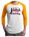 Witch - Bad Thing Adult Raglan Shirt-Raglan Shirt-TooLoud-White-Gold-X-Small-Davson Sales