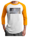 American Flag Galaxy Adult Raglan Shirt by TooLoud-TooLoud-White-Gold-X-Small-Davson Sales