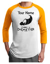 Personalized Cabin 4 Demeter Adult Raglan Shirt-TooLoud-White-Gold-X-Small-Davson Sales